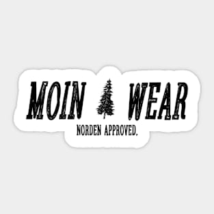 Moin Wear Logo Leaning Tree Sticker